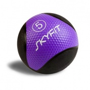 Медицинский мяч SKYFIT 5 кг. цвет черно/фиолетовый