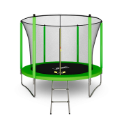 Батут Arland 10FT с внутренней страховочной сеткой и лестницей (Light green)