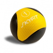 Медицинский мяч SKYFIT 1 кг. цвет черно/желтый