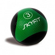 Медицинский мяч SKYFIT 3 кг. цвет черно/зеленый