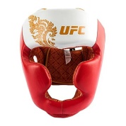 Шлем для бокса UFC Premium True Thai M (белый с красным)