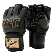 Премиальные MMA тренировочные перчатки UFC 6 унций L/XL (чёрные)