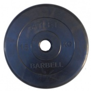 Диск обрезиненный MB Barbell Atlet 15 кг 51 мм
