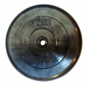Диск обрезиненный MB Barbell Atlet 25 кг 26 мм