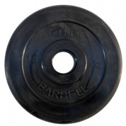 Диск обрезиненный MB Barbell Atlet 10 кг 51 мм