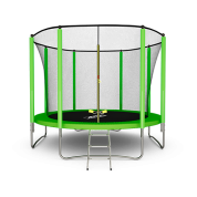 Батут Arland 12FT с внутренней страховочной сеткой и лестницей (Light green)