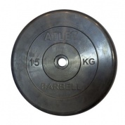 Диск обрезиненный MB Barbell Atlet 15 кг 26 мм