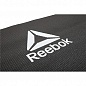 Тренировочный коврик (мат) для фитнеса тонкий Reebok Love (черный)